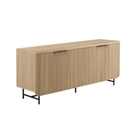 Modern Fluted-Door Minimalist Storage Sideboard