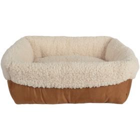 PetSpaces 11311-04 Faux-Suede Cuff Pet Bed