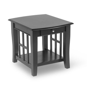 Classic Styling With Ebony Finish - Affordable Occasional Tables