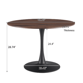 Tulip Dining Table, 106cm Diameter Round