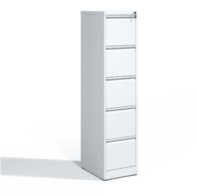 5 Drawer Metal Vertical File Cabinet With Lock, Office Home Steel Vertical File Cabinet