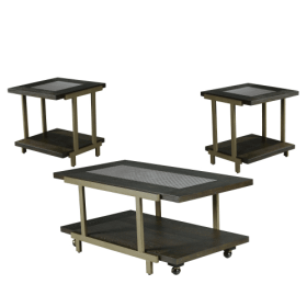 Terrell - 3 Piece Table Set - Brown