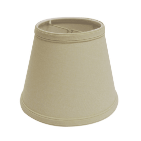 Slant Empire Hardback Lampshade With Bulb Clip, BeigeUnavailable Platform - Waifel