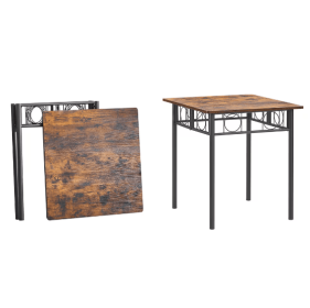 Square Foldable Wood And Metal Tables In The Kitchen, Dining Room