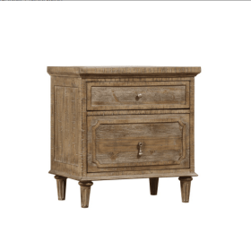 Wallace Bay Ludin Taupe 2-Drawer Nightstand