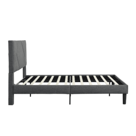 Queen-size Upholstered Platform Bed Frame With Headboard