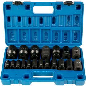 VEVOR Impact Socket Set 1/2 Inches 19 Piece Impact Sockets, Standard Socket Assortment