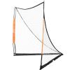 VEVOR Lacrosse Goal, 6' x 6' Lacrosse Net, Portable Lacrosse Goal with Carry Bag, Fiberglass Rod Backyard Lacrosse Training Equipment