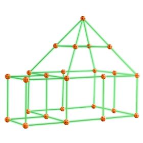 VEVOR Tent Fort Building Kit for Kids Glow In The Dark STEM Construction Toy 85P