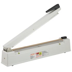 VEVOR Impulse Sealer 16 inch, Manual Heat Sealing Machine with Adjustable Heating Mode, Aluminum Shrink Wrap Bag Sealers for Plastic Mylar PE PP Bags