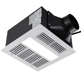 VEVOR Bathroom Exhaust Fan, 1500W Heating, 110 CFM High-Efficiency Ventilation, 1.5sones Low Noise Operation, Energy-Saving Bathroom Ceiling Fan