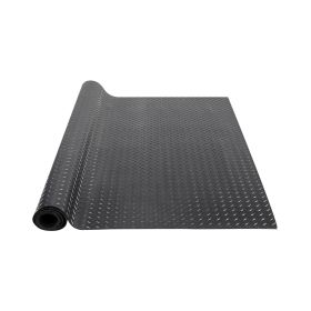 VEVOR Diamond-Plate Rubber Flooring Roll, 3 mm x 4 ft x 10 ft Garage Floor Mat, SBR Rubber Garage Flooring Roll, Easy to Clean