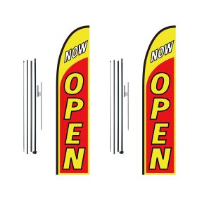 VEVOR Open Flags for Business Advertising Flags and Poles for Outside 16.3 FT