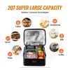 VEVOR 3-in-1 Portable Oven, 12V/24V/110V Portable Food Warmer, 80W (Max 100W) Portable Mini Personal Microwave, 2QT Electric Heated Lunch Box for Car