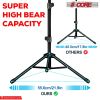 5 Core Music Stand 2-IN-1 Professional Portable Sheet Music Stand with Detachable Microphone Stand