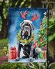 Neapolitan Mastiff Christmas Reindeer Garden Flag Mailbox Flag Decorative Yard Flag Banner Outside Patio Artwork Yard Flower Beds, Garden Size