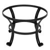 Outdoor 22 Inch Round Fire Pit, 5 Piece Set, Curved Iron Outdoor Wood Burning Fire Pit Terrace BBQ Camping Fire Pit with BBQ Backyard Poolside, Black