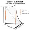 VEVOR Lacrosse Goal, 6' x 6' Lacrosse Net, Portable Lacrosse Goal with Carry Bag, Fiberglass Rod Backyard Lacrosse Training Equipment