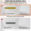 VEVOR 96 x 46 Inch Clear Table Cover Protector, 2mm Thick Clear Desk Protector Table Pads, Plastic Tablecloth Table Protector for Dining Room Table