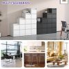 2 Drawer Metal Vertical File Cabinet with Lock Office Home Steel Vertical File Cabinet for A4 Legal/Letter Size