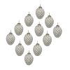 D3.3x3.5"H Christmas Ball Ornaments, Glass Decorative Hanging Ball Christmas Tree Ornaments for Holiday Party Decorations, Set of 12