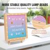 VEVOR Gradient Felt Letter Board, 10"x10" Felt Message Board, Changeable Sign Boards with 510 Letters, Stand, and Built-in LED Lights