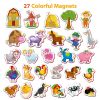 27 Foam Fridge Magnets for Toddlers 3 years Farm Animals Magnets for Kids