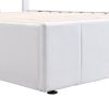 Full size Upholstered Platform bed with a Hydraulic Storage System - White(OLD SKU: LP000111AAK)