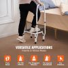 VEVOR Step Stool 1-Step 330lbs Capacity, 3 Adjustable Height with Handle Steel Step Ladder, Portable Toddler Step Stools for Adults