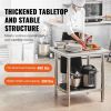 VEVOR Commercial Worktable & Workstation 24 x 30 x 32 Inch Stainless Steel Work Table Heavy Duty Commercial Food Prep Work Table for Home, Kitchen