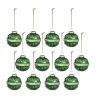 2.8x2.8x3" Christmas Ball Ornaments, Glass Decorative Hanging Ball Christmas Tree Ornaments for Holiday Party Decorations, Set of 12