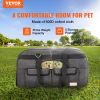 VEVOR Cat Carrier with Wheels, Rolling Pet Carrier with Telescopic Handle and Shoulder Strap, Dog Carrier with Wheels for Pets under 35 lbs