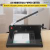 VEVOR Paper Cutter 12Inch A4 Commercial Heavy Duty Paper Cutter 300 Sheets 45HRC Hardness Stack Cutter Metal Base Desktop Stack Cutter for Home Office