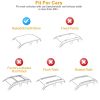 47.24in Universal Top Roof Rack Cross Bar Cargo Carrier Aluminum Crossbar Rack with 165LBS Capacity Fit for Most Vehicle Wagon Car Without Roof Side R