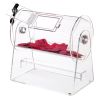 VEVOR Acrylic Raffle Drum, Professional Raffle Ticket Spinning Cage with 2 Keys, Transparent Lottery Spinning Drawing