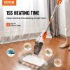 VEVOR Steam Mop, 5-in-1 Hard Wood Floor Cleaner with 4 Replaceable Brush Heads, for Various Hard Floors, Like Ceramic, Granite, Marble, Linoleum