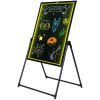 VEVOR LED Message Writing Board, 32"x24" Illuminated Erasable Lighted Chalkboard, Neon Effect Menu Sign Board