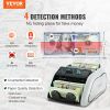 VEVOR Money Counter Machine, Bill Counter with UV, MG, IR and DD Counterfeit Detection