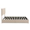 Queen size Upholstered Platform bed with a Hydraulic Storage System - Beige(OLD SKU: LP000211AAA)