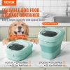 VEVOR Collapsible Dog Food Storage Container, 50 lbs Capacity Large Dispenser Bin with Attachable Casters, Airtight Lid Kitchen Rice Cereal Flour Bin