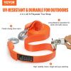 VEVOR ATV Car Tow Strap with Hooks 2"x20' 17000 lbs, Tow Straps with Safety Hooks, Car Heavy Duty Recovery Rope for Trucks Vehicles Towing Accessories