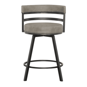 Gene - Swivel Counter Stool - Dark Gray