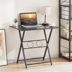 A Small Foldable Desk For Small Spaces, Suitable For Living Room Multi-functional Computer Desks (Option: Dark gray2)