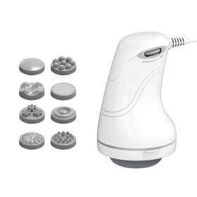 Cellulite Massager Cellulite Remover with 8 Heads Body Sculpting Machine Electric Handheld Machine for Belly Waist Arms Legs Buttocks (Color: White, Quantity: 1)