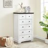 6 Drawer Dresser,6 Drawers cabinet Tall Chest of Drawers Closet Organizers Storage Clothes, cabinet of 6 drawers Living Room