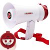 5 Core Megaphone Bullhorn Speaker 15W Mini Battery Power Bull horn w Siren 400 Yard Range - HW 1