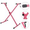 5 CORE Keyboard Stand Single X Style Adjustable Digital Electric Piano Riser Durable & Sturdy Music Synthesizer Holder Stands For 61 76 88 Keys - KS 1