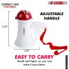 5 Core Megaphone Bullhorn Speaker 15W Mini Battery Power Bull horn w Siren 400 Yard Range - HW 1