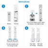 For Wii Remote Controller Charger Dual Charge Dock with Two 2800mAh Rechargeable Batteries