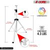 5 Core Speaker Stand Tripod Floor Tall Adjustable Up to 72 Inch DJ Studio Monitor Stands Pole Mount - SS ECO 1PK WOB